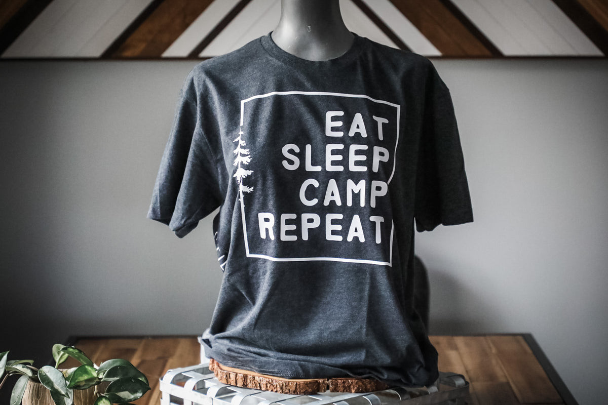 EAT. SLEEP. CAMP. REPEAT - UNISEX TEE