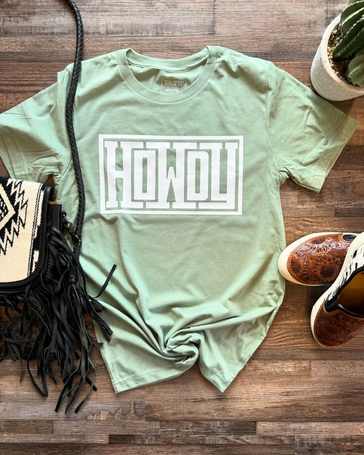 2XL sage howdy tee (clearance)