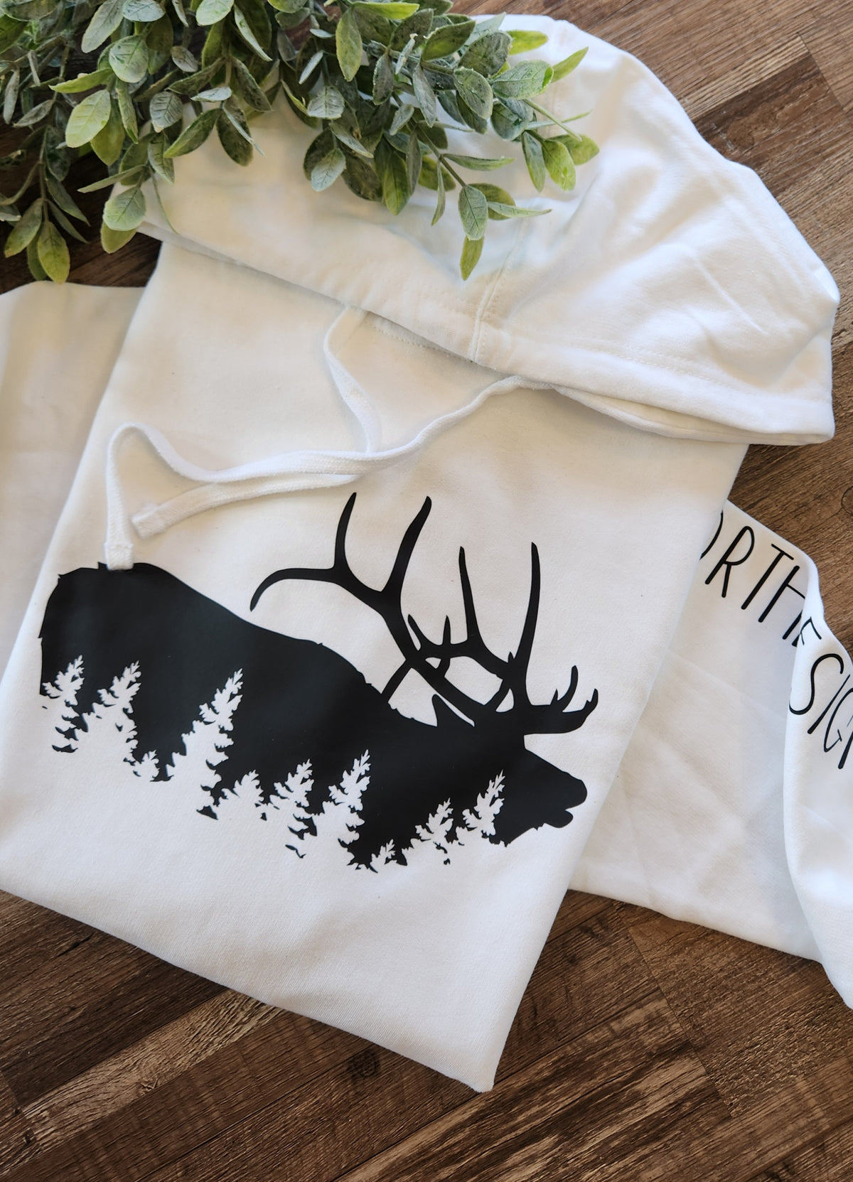 WHITE ELK HOODIE (CLEARANCE)