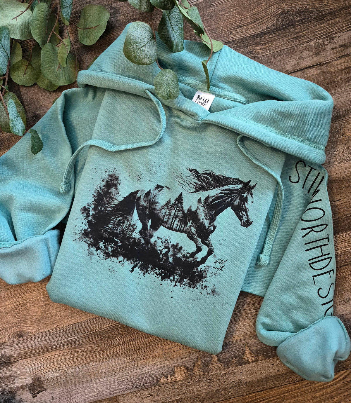SAGE WILD HORSE HOODIE