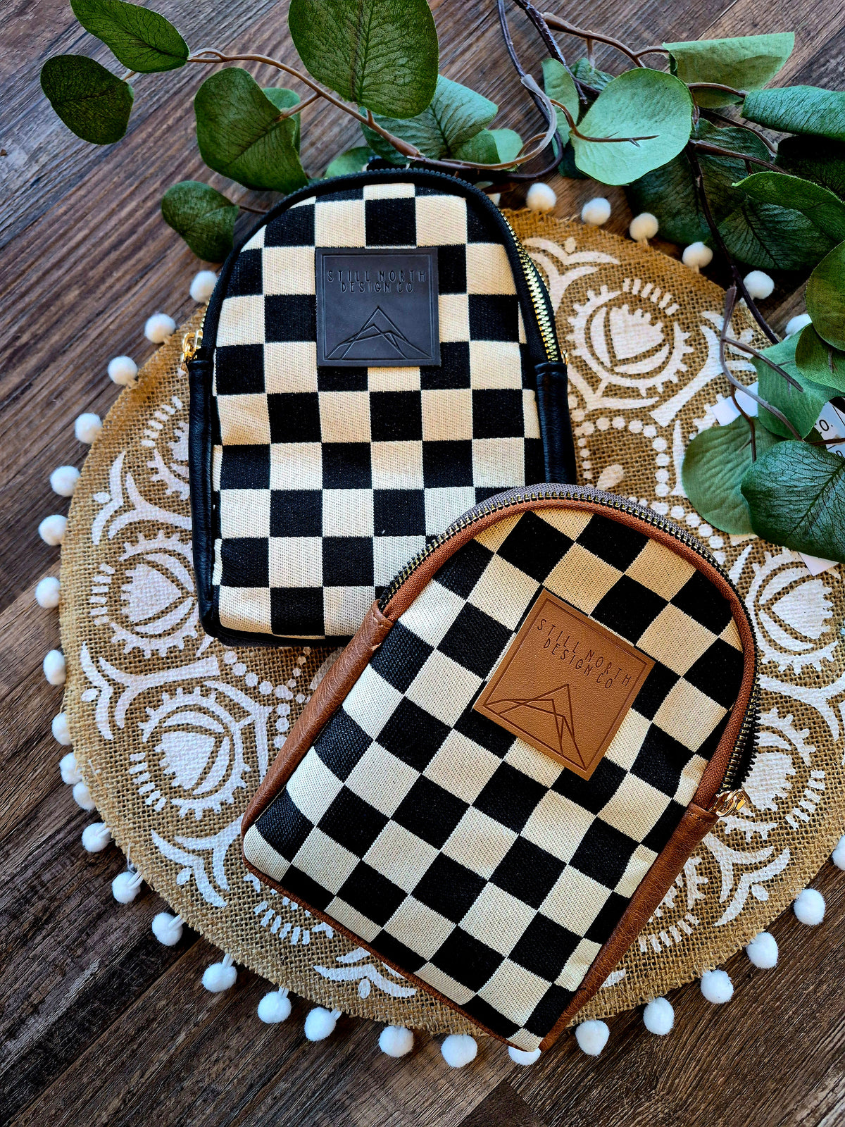 CHECKERED SLING BAG