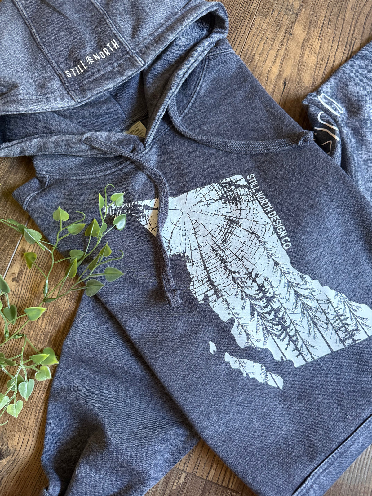 BC Tree Ring Hoodie - Cozy Blue