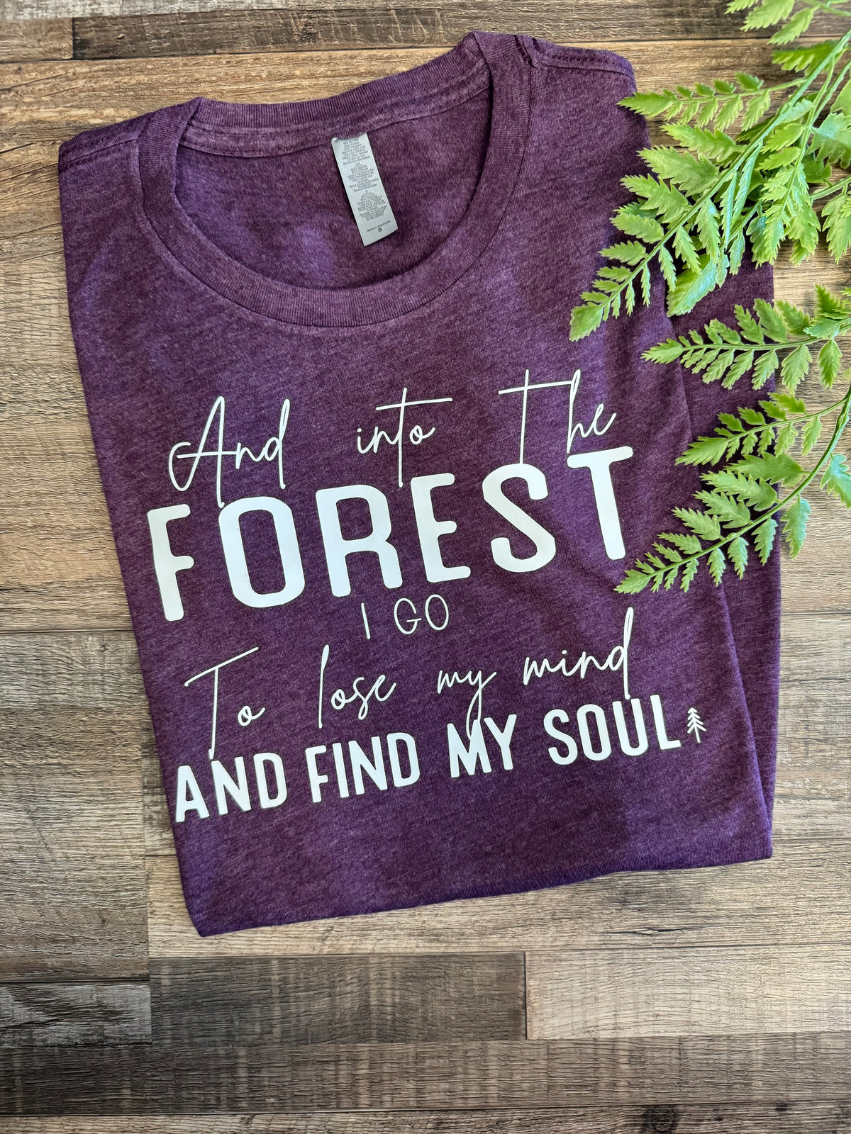 LADIES FIT (RUNS SMALL) INTO THE FOREST TEE (CLEARANCE)