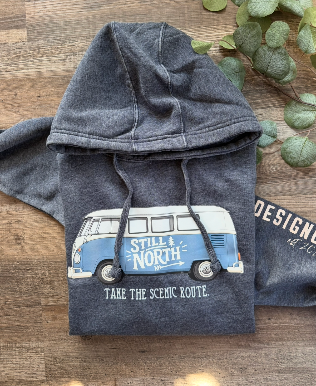 Vintage Volkswagen Denim Blue Hoodie