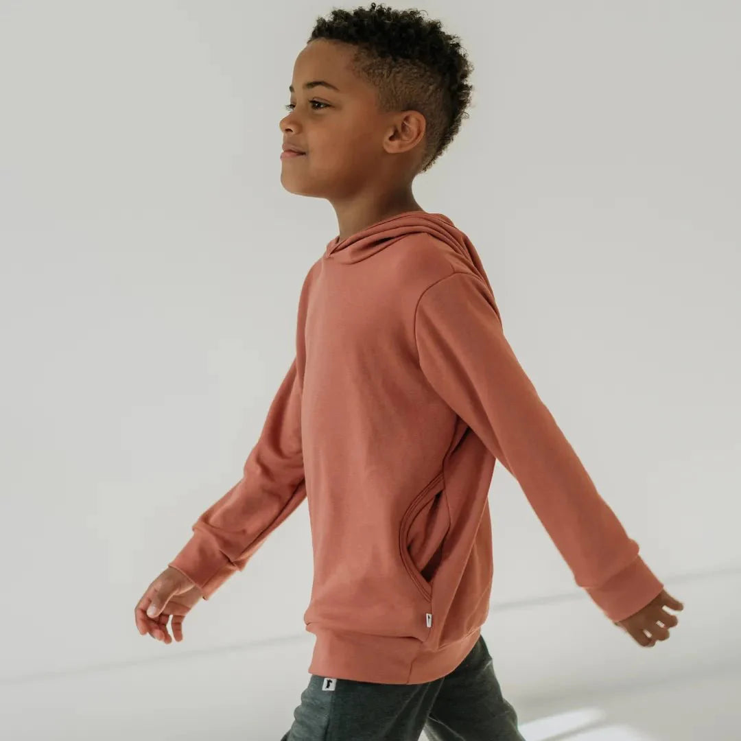 Kids' Lightweight Bamboo Hoodie with Side Seam Pockets