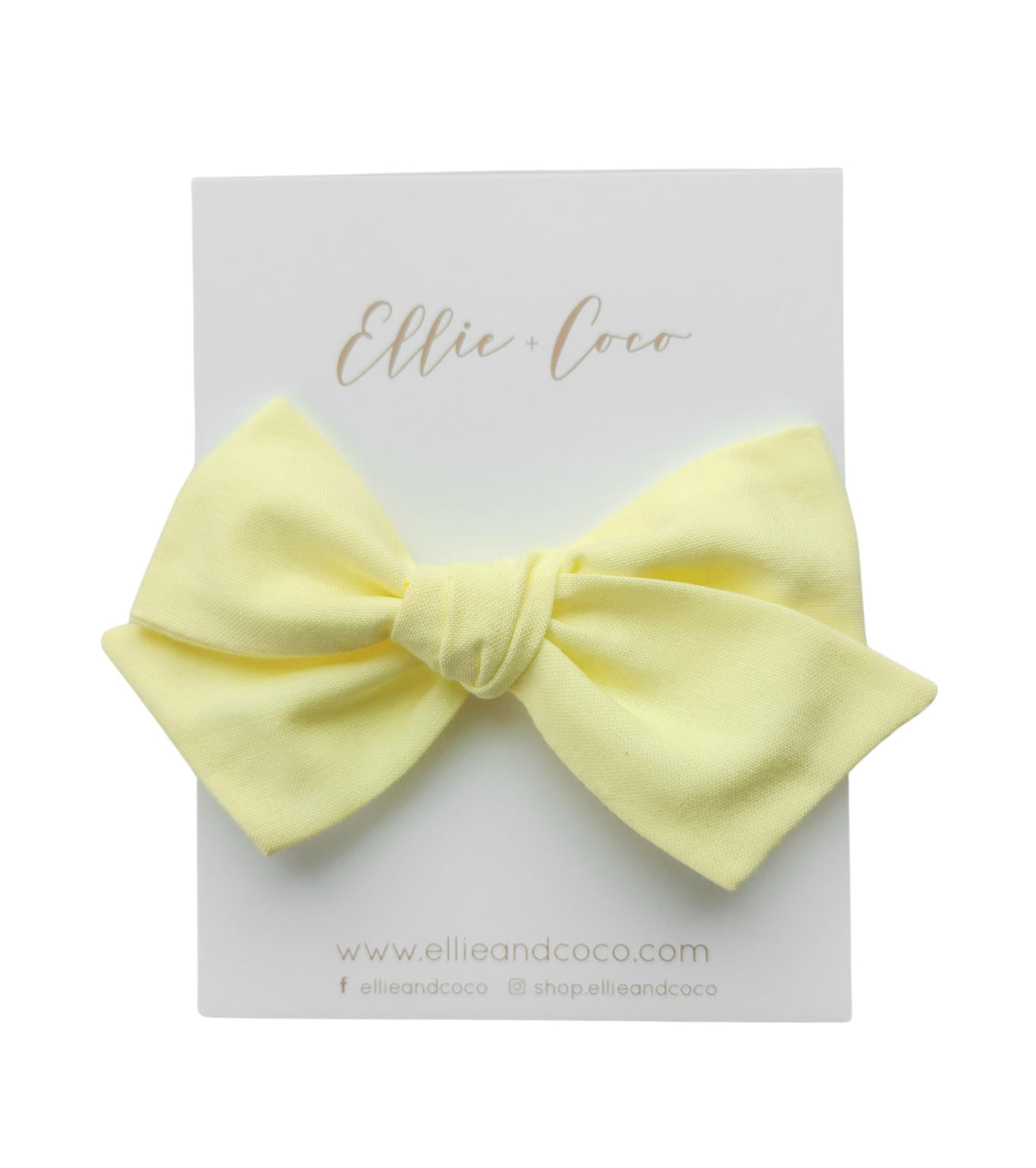 Iced Lemon Oversize Bow