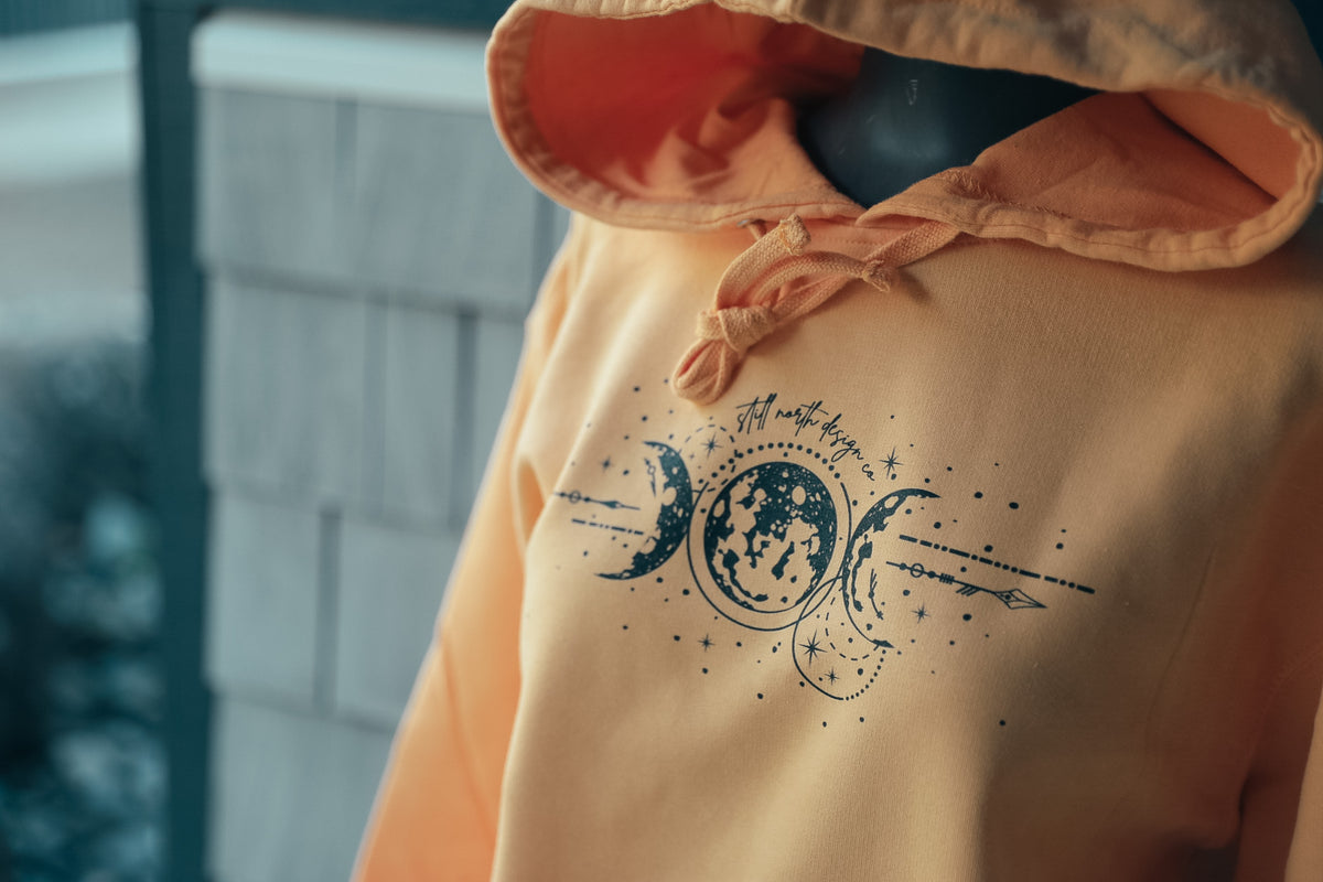 "CELESTIAL COLLECTION" MOON PHASE HOODIE