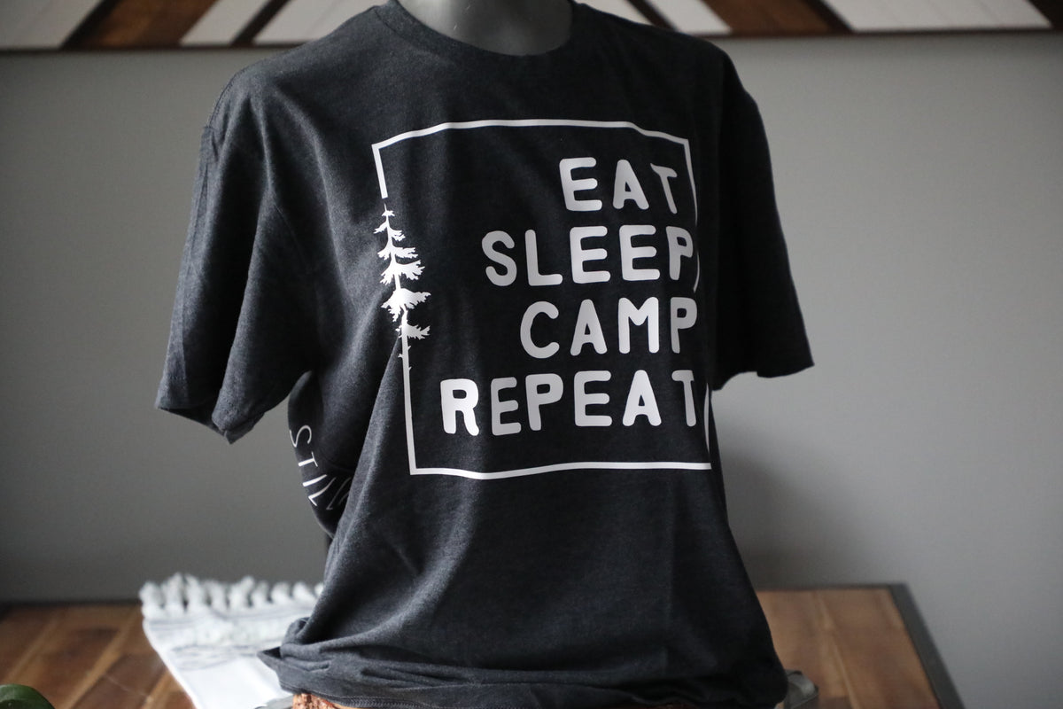 EAT. SLEEP. CAMP. REPEAT - UNISEX TEE