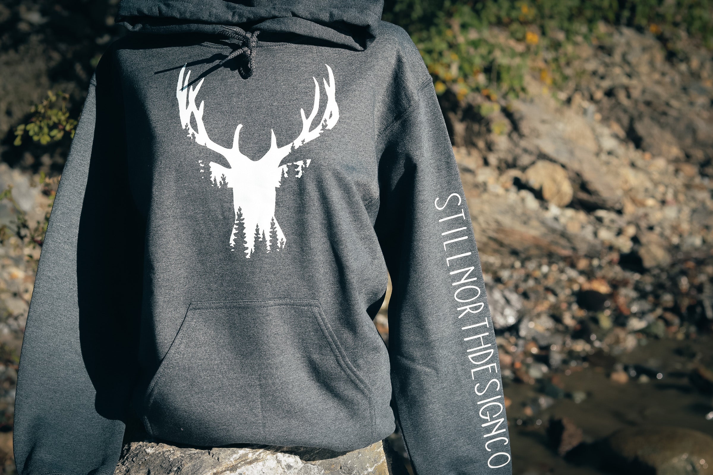 Deer skull hoodie sale