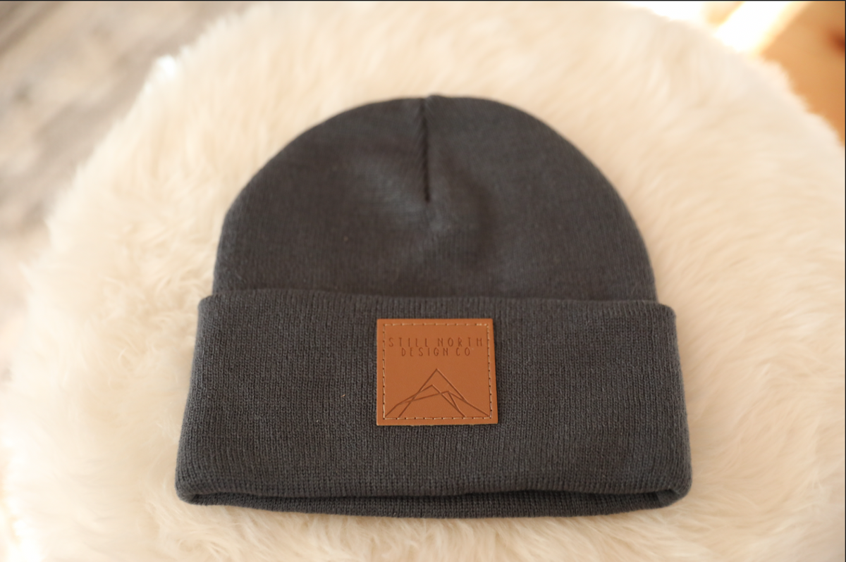 LEATHER PATCH TOQUES